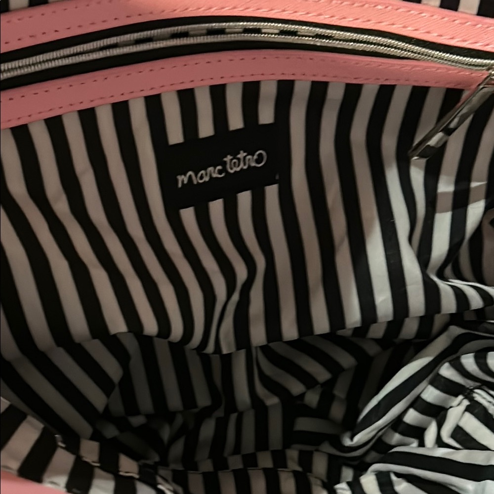 Marc Tetro Pink Tote Bag with Dog Print - Picture 4 of 12
